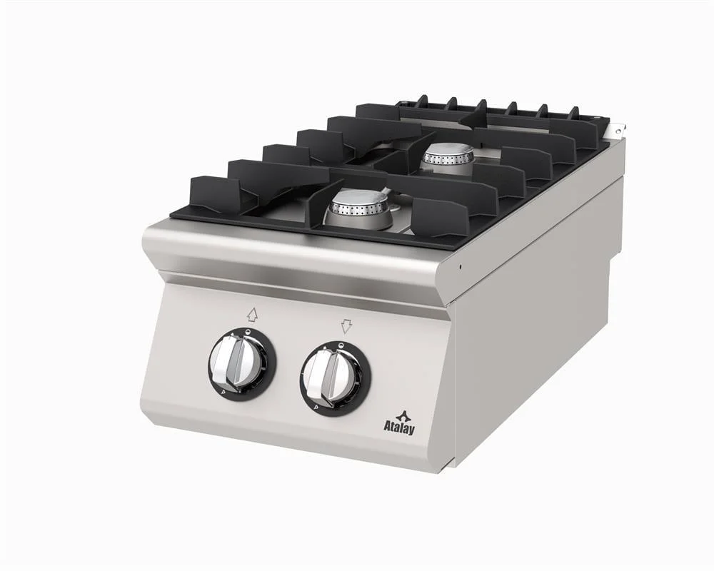 2 Gözlü Gazlı Ocak Endüstriyel Mutfak Ekipmanı