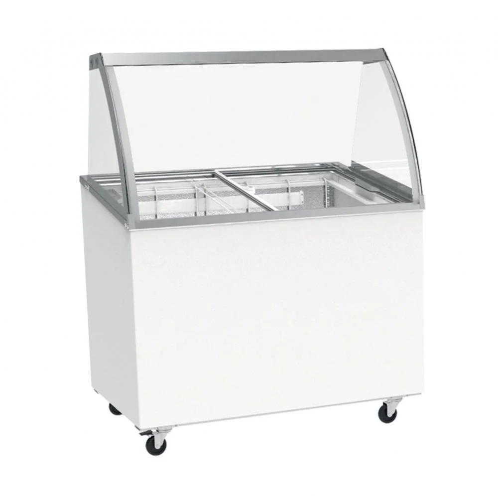 Camlı Dondurma Dondurucu Vitrin Endüstriyel Mutfak Ekipmanı