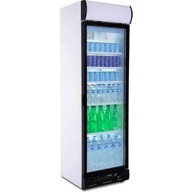 Tek Kapaklı Camlı İçecek Soğutucu Endüstriyel Mutfak Ekipmanı