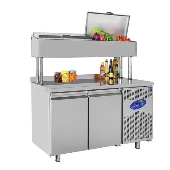 Üst Garnitürlü Soğutuculu Hazırlık Tezgahı Endüstriyel Mutfak Ekipmanı