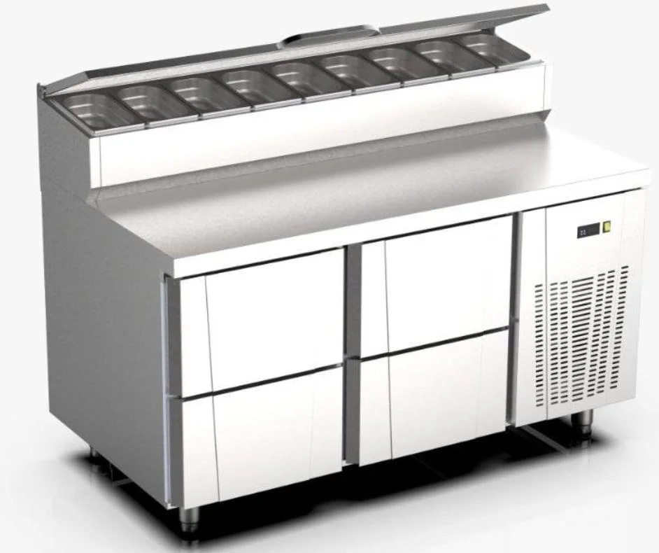 Garnitürlü Soğutuculu Hazırlık Tezgahı Endüstriyel Mutfak Ekipmanı